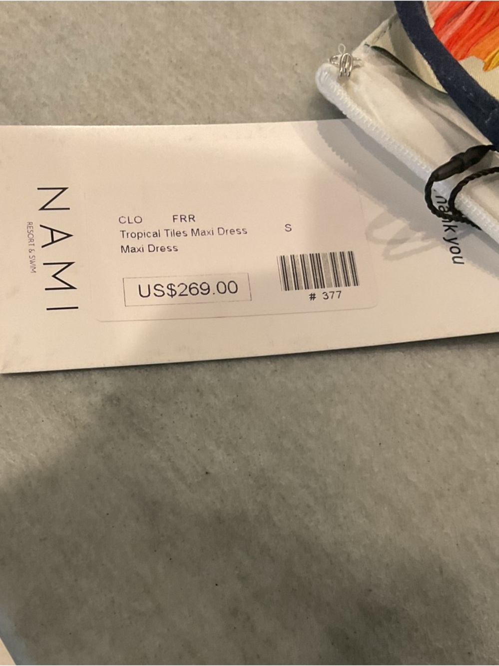 FARM Rio White Dress with Teal & Navy Floral Print - Picture 13 of 15